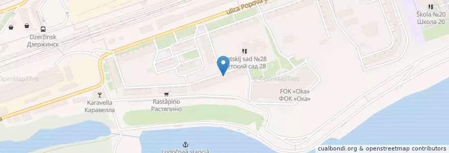Mapa de ubicacion de Дзержинск 606030 en روسيا, Приволжский Федеральный Округ, Нижегородская Область, Городской Округ Дзержинск.