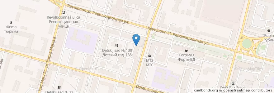 Mapa de ubicacion de Башкомснаббанк en Rússia, Приволжский Федеральный Округ, Башкортостан, Городской Округ Уфа.