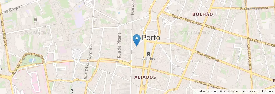 Mapa de ubicacion de Safari en پرتغال, Norte, Área Metropolitana Do Porto, Porto, Porto, Cedofeita, Santo Ildefonso, Sé, Miragaia, São Nicolau E Vitória.