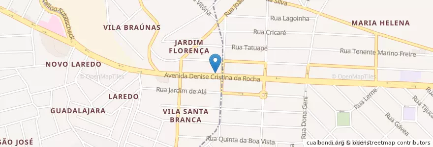 Mapa de ubicacion de Drograria Lagoninha en ブラジル, 南東部地域, ミナス ジェライス, Região Geográfica Intermediária De Belo Horizonte, Região Metropolitana De Belo Horizonte, Microrregião Belo Horizonte, Ribeirão Das Neves.