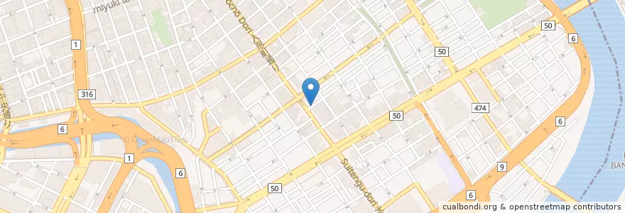 Mapa de ubicacion de Misakiko en Japan, Tokyo, Chuo.