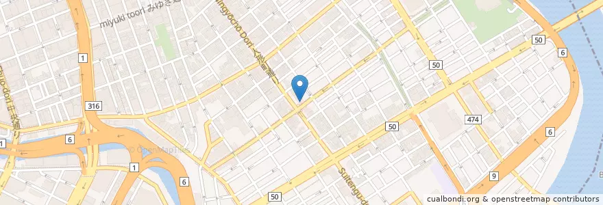Mapa de ubicacion de いいとこどりや en 日本, 東京都, 中央区.