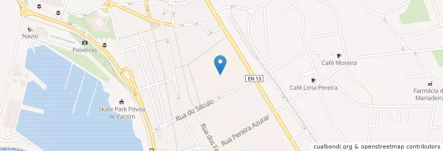 Mapa de ubicacion de Escola Primária do Século en Portekiz, Norte, Área Metropolitana Do Porto, Porto, Póvoa De Varzim, Póvoa De Varzim, Beiriz E Argivai.