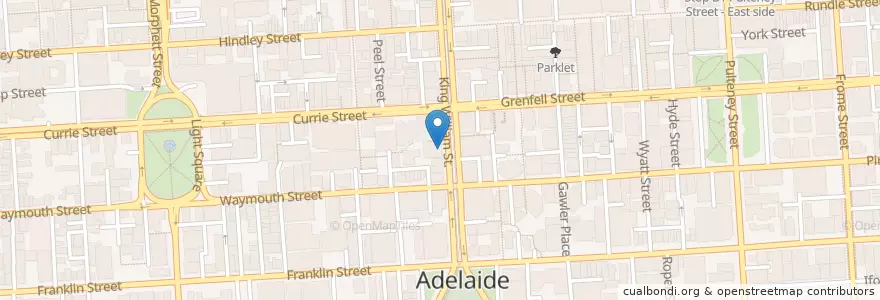 Mapa de ubicacion de Banksa en Australia, Australia Meridional, Adelaide, Adelaide City Council.
