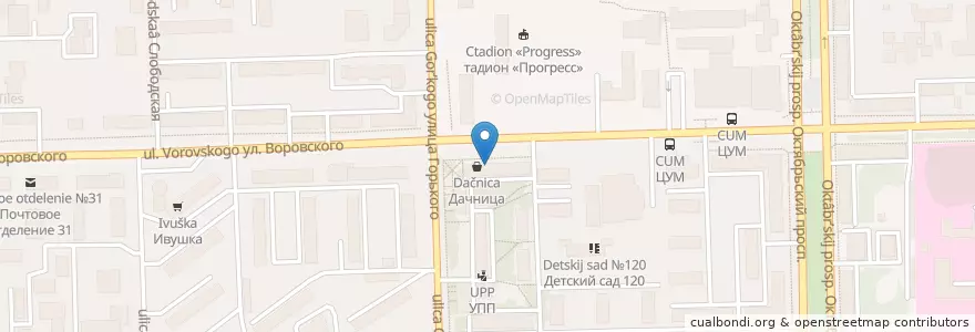 Mapa de ubicacion de МИЛАНО en ロシア, 沿ヴォルガ連邦管区, キーロフ州, キーロフ管区.