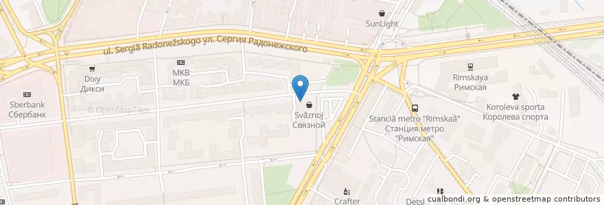 Mapa de ubicacion de Горздрав en Rússia, Distrito Federal Central, Москва, Центральный Административный Округ, Таганский Район.