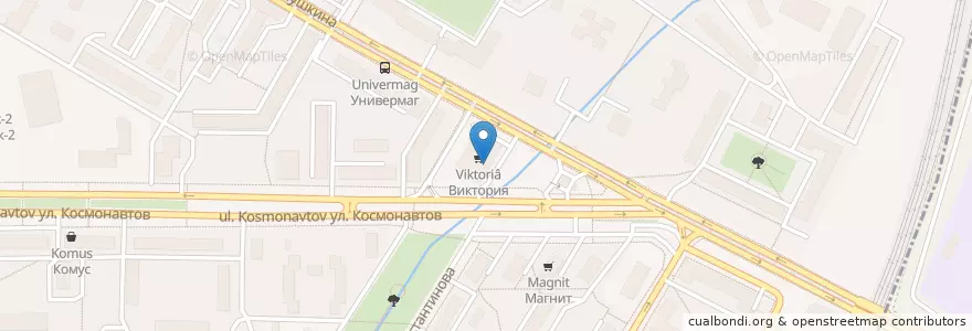 Mapa de ubicacion de Ёрш en Russie, District Fédéral Central, Moscou, Северо-Восточный Административный Округ, Алексеевский Район.