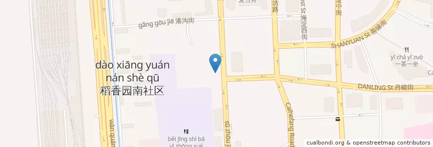 Mapa de ubicacion de 白家大院 en China, Peking, Hebei, 海淀区.