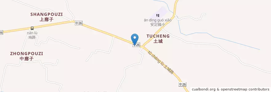 Mapa de ubicacion de 外埔區農會土城分部 en 臺灣, 臺中市, 外埔區.