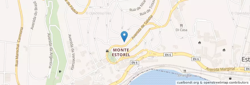 Mapa de ubicacion de Tertulia do monte en ポルトガル, Área Metropolitana De Lisboa, Lisboa, Grande Lisboa, Cascais, Cascais E Estoril.