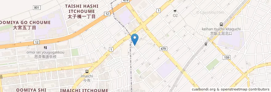 Mapa de ubicacion de はやし鍼灸整骨院 en Japon, Préfecture D'Osaka, 大阪市, 旭区.