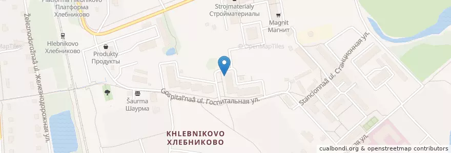 Mapa de ubicacion de Отделение связи № 141720 en Russia, Central Federal District, Moscow Oblast, Dolgoprudny.
