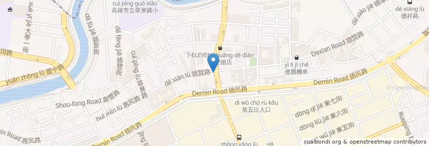 Mapa de ubicacion de 多那之咖啡蛋糕烘焙 en Taiwan, Kaohsiung, Nanzi District.