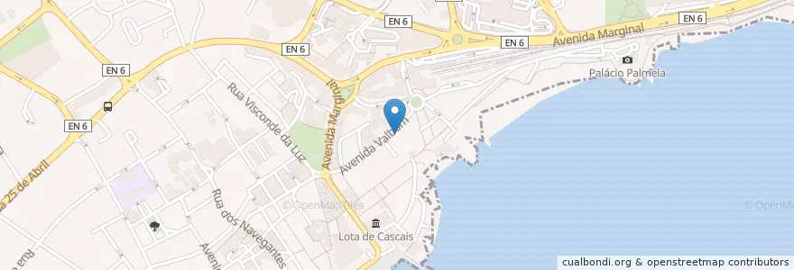 Mapa de ubicacion de Santini en Portugal, Área Metropolitana De Lisboa, Lisbon, Grande Lisboa, Cascais, Cascais E Estoril.