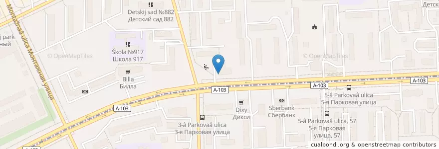 Mapa de ubicacion de Тануки en Rusya Federasyonu, Центральный Федеральный Округ, Москва, Восточный Административный Округ, Район Гольяново.