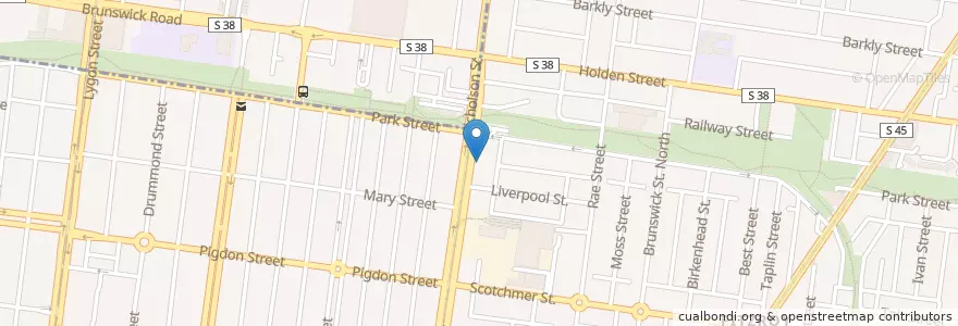 Mapa de ubicacion de Boxx cafe en オーストラリア, ビクトリア, City Of Yarra.
