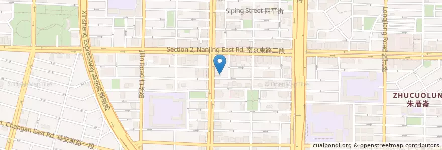 Mapa de ubicacion de 上海故事 en Tayvan, 新北市, Taipei, 中山區.