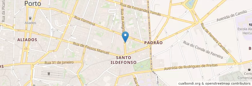 Mapa de ubicacion de Murça no Potro en Portugal, Norte, Porto, Área Metropolitana Do Porto, Porto, Cedofeita, Santo Ildefonso, Sé, Miragaia, São Nicolau E Vitória, Bonfim.