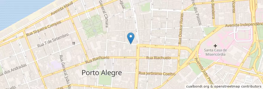 Mapa de ubicacion de PF Hotel Lancaster en البَرَازِيل, المنطقة الجنوبية, ريو غراندي دو سول, Região Metropolitana De Porto Alegre, Região Geográfica Intermediária De Porto Alegre, Região Geográfica Imediata De Porto Alegre, بورتو أليغري.