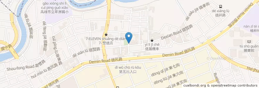 Mapa de ubicacion de 宏霖牙醫診所 en Taïwan, Kaohsiung, 楠梓區.