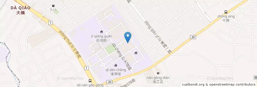 Mapa de ubicacion de 林媽媽臭臭鍋 en 台湾, 台南市, 永康区.