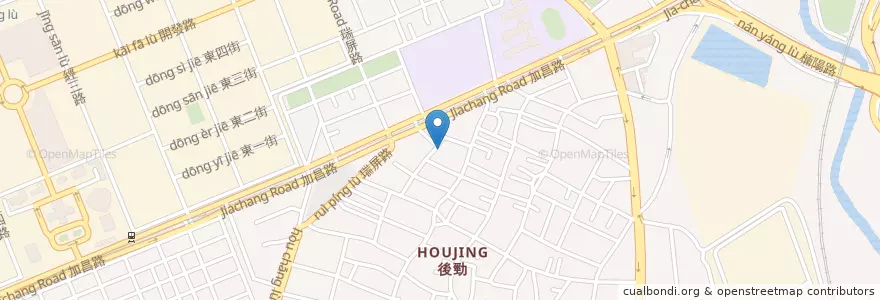 Mapa de ubicacion de 後勁北極殿 en Taïwan, Kaohsiung, 楠梓區.