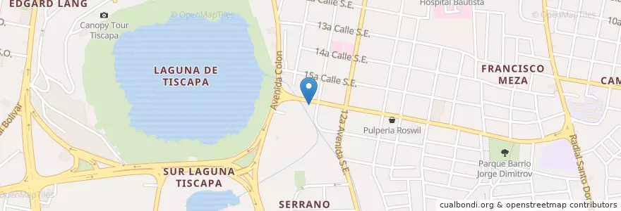 Mapa de ubicacion de Parador Criollo en Nicaragua, Departamento De Managua, Managua (Municipio).