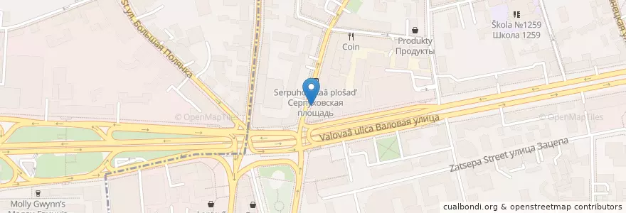 Mapa de ubicacion de Easy Brix en Rusia, Distrito Federal Central, Москва, Distrito Administrativo Central, Район Замоскворечье.