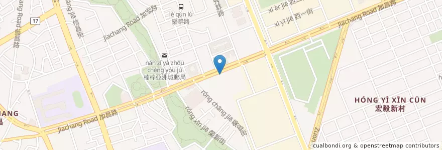Mapa de ubicacion de 台糖加油站 en 臺灣, 高雄市, 楠梓區.