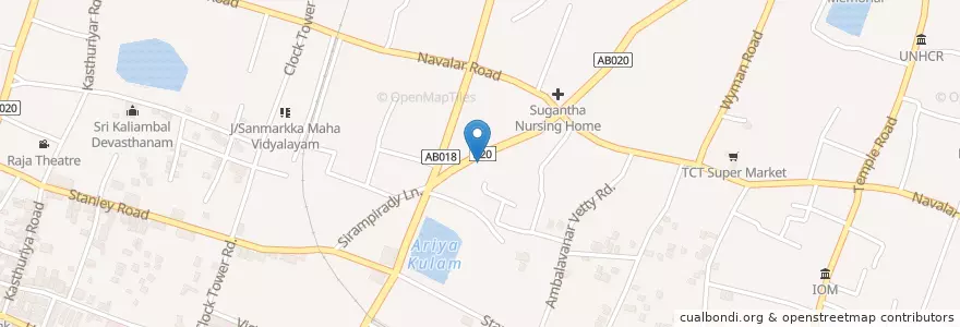 Mapa de ubicacion de Ministry Hindu Religious Affairs en ශ්‍රී ලංකාව இலங்கை, வட மாகாணம், யாழ்ப்பாணம் மாவட்டம்.