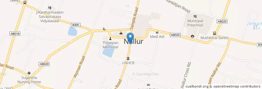 Mapa de ubicacion de HNB ATM en Sri Lanka, வட மாகாணம், யாழ்ப்பாணம் மாவட்டம்.