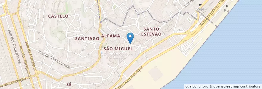 Mapa de ubicacion de Alfama Grill (Casa de Fado) en Portugal, Lissabon, Grande Lisboa, Lissabon, Santa Maria Maior.