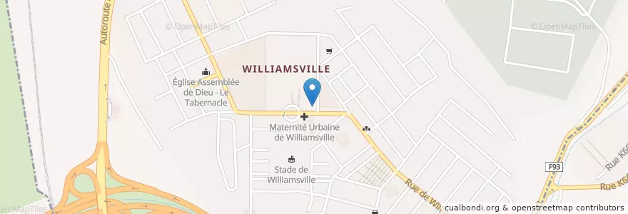 Mapa de ubicacion de La Poste CI en Costa Do Marfim, Abidjan, Adjamé.