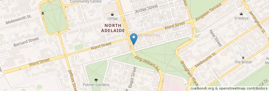 Mapa de ubicacion de Da Vinci Ristorante en Australie, Australie Méridionale, Adelaide, Adelaide City Council.