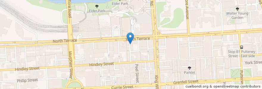 Mapa de ubicacion de Mamak Corner en 오스트레일리아, South Australia, Adelaide, Adelaide City Council.