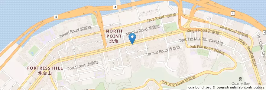 Mapa de ubicacion de BOC en China, Guangdong, Hongkong, Hongkong, New Territories, 東區 Eastern District.