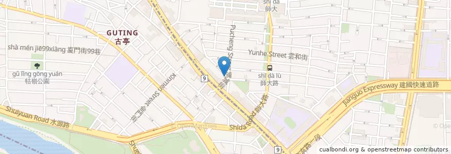 Mapa de ubicacion de 華美新古典麵食館 en Taiwán, Nuevo Taipéi, Taipéi, 中正區.
