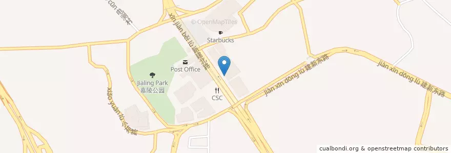 Mapa de ubicacion de Pizza Hut en چین, چونگ‌کینگ, 重庆市中心, 江北区.