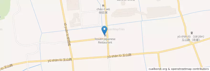 Mapa de ubicacion de Itouen Japanese Restaurant en China, Suzhou City, Jiangsu, Huqiu District, 狮山街道, Suzhou New District.
