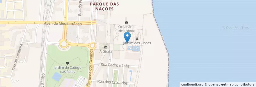 Mapa de ubicacion de Tejo en 葡萄牙, Lisboa, Grande Lisboa, 里斯本, Parque Das Nações.