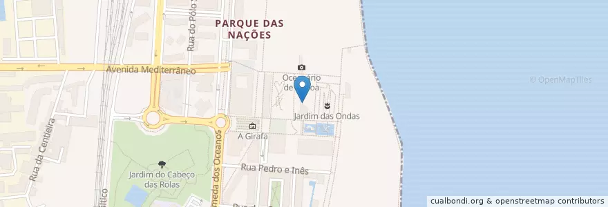Mapa de ubicacion de Coffee&Tea en Portugal, Lissabon, Grande Lisboa, Lissabon, Parque Das Nações.