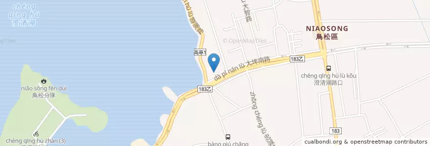 Mapa de ubicacion de 東京酒場 en تایوان, کائوهسیونگ, 鳥松區.
