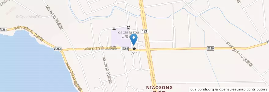 Mapa de ubicacion de Tea Shop en 臺灣, 高雄市, 鳥松區.