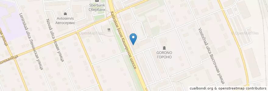 Mapa de ubicacion de Шоколад en Rusia, Центральный Федеральный Округ, Московская Область, Городской Округ Домодедово.