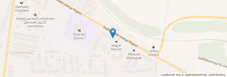 Mapa de ubicacion de Аптека en Russie, District Fédéral Du Sud, Ростовская Область, Городской Округ Новошахтинск.