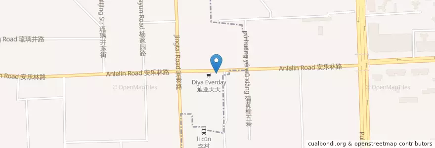 Mapa de ubicacion de 庆丰包子铺 en China, Pequim, Hebei, 东城区.