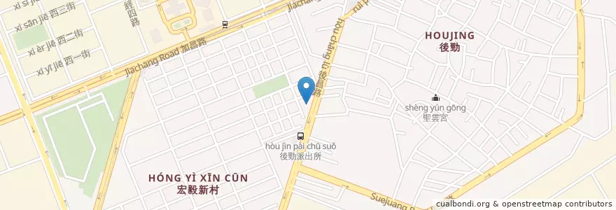 Mapa de ubicacion de 中油加油站 en Taiwan, Kaohsiung, 楠梓區.
