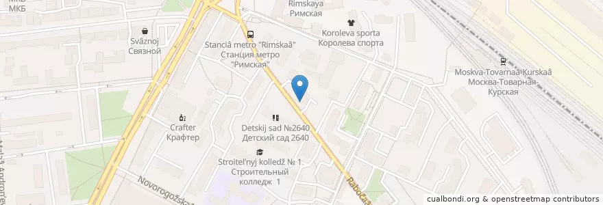 Mapa de ubicacion de Горздрав en ロシア, 中央連邦管区, モスクワ, Юго-Восточный Административный Округ.