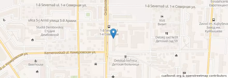 Mapa de ubicacion de УФСИН России по Омской области en Russie, District Fédéral Sibérien, Oblast D'Omsk, Омский Район, Городской Округ Омск.