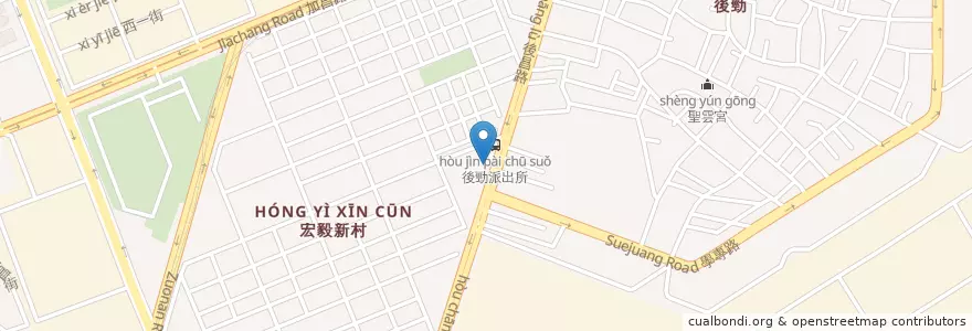 Mapa de ubicacion de 楠梓區戶政事務所 en Taiwan, Kaohsiung, 楠梓區.